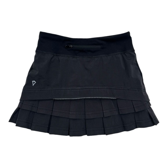 Ivivva by Lululemon Girls Pleated Black Active Skort Size 7 - Picture 4 of 4